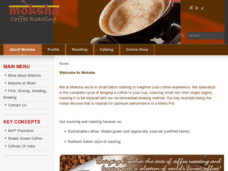 www.mokshacoffee.com