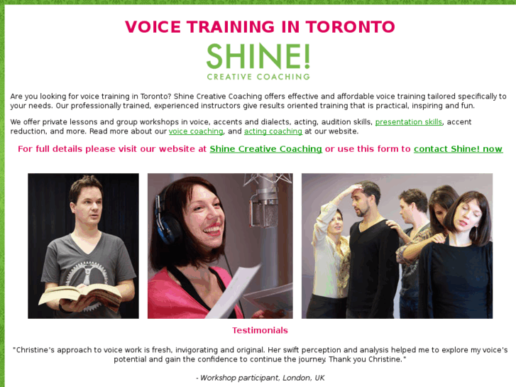 www.voicetrainingtoronto.com