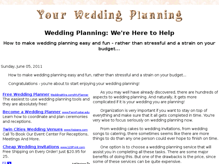 www.yourweddingplanning.com