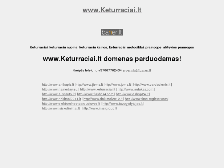 www.keturraciai.lt