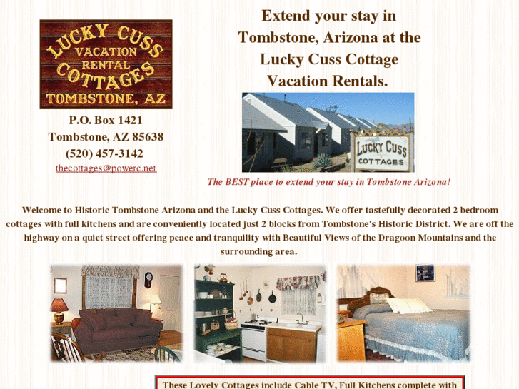 www.luckycusscottages.com