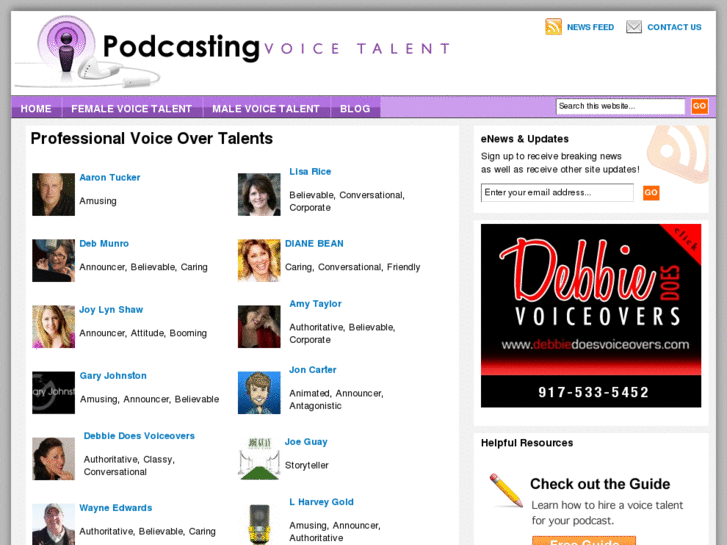 www.podcastingvoicetalent.com