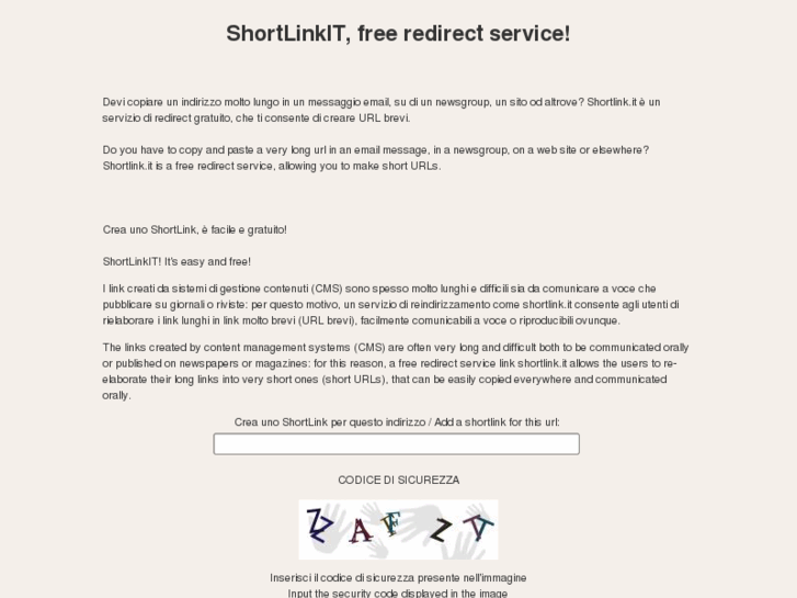 www.shortlink.it