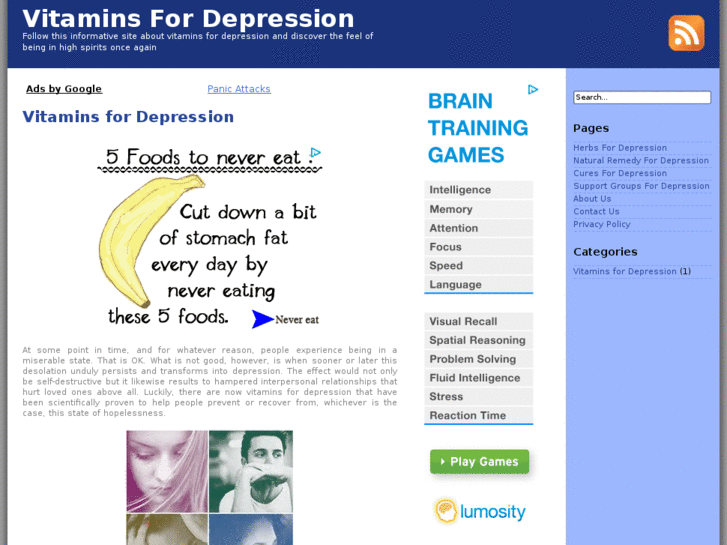 www.vitaminsfordepression.org