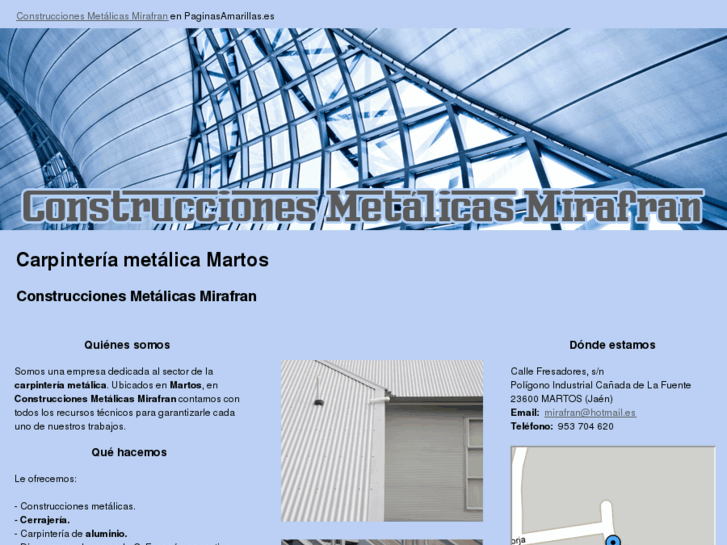 www.construccionesmetalicasmirafran.es