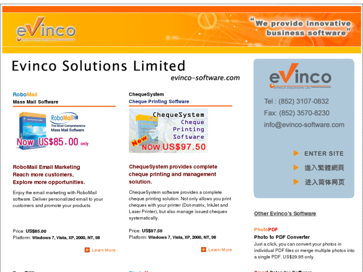 www.evinco.com.hk