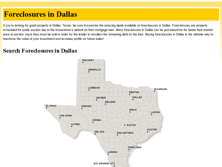 www.foreclosuresindallas.com