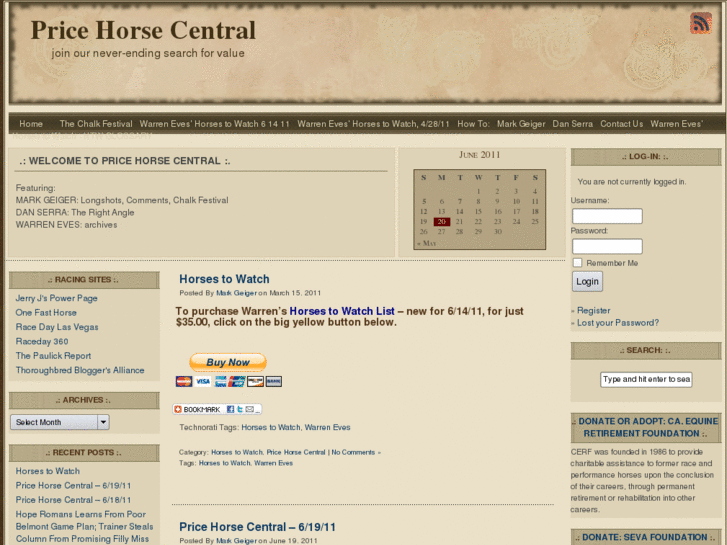 www.pricehorsecentral.com