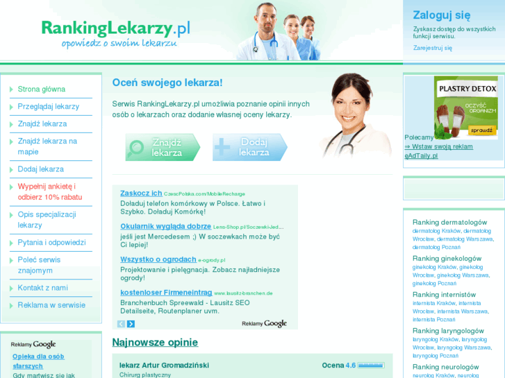 www.rankinglekarzy.net