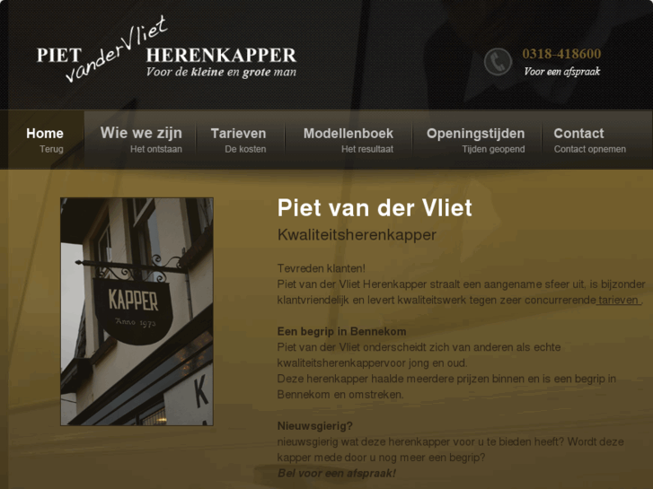 www.pietvandervlietherenkapper.nl