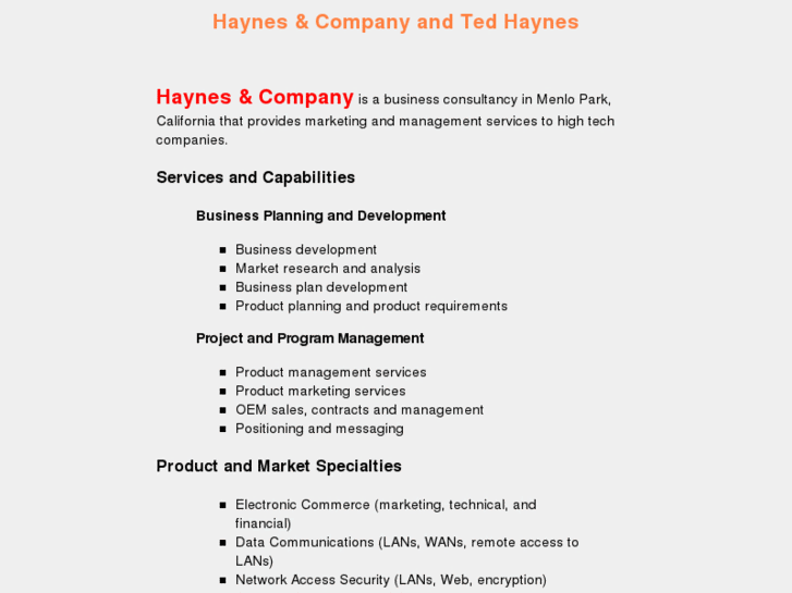 www.tedhaynes.com