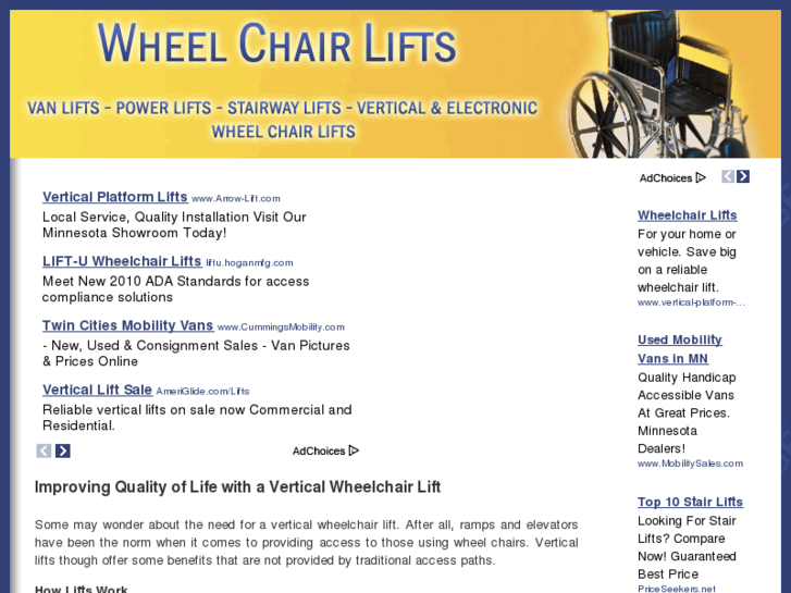 www.verticalwheelchairlift.net