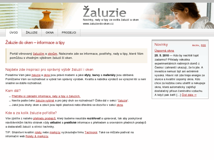 www.zaluzie-do-oken.cz