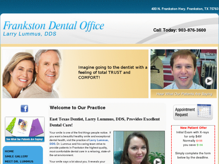 www.frankstontxdentist.com