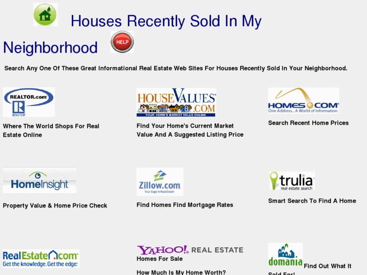 www.housesrecentlysoldinmyneighborhood.com