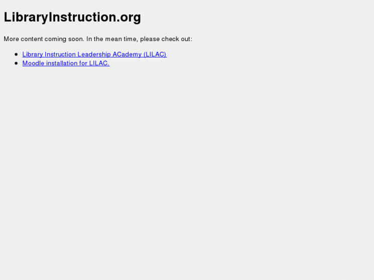 www.libraryinstruction.org