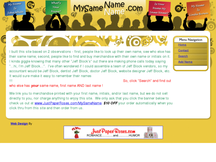 www.mysamename.com