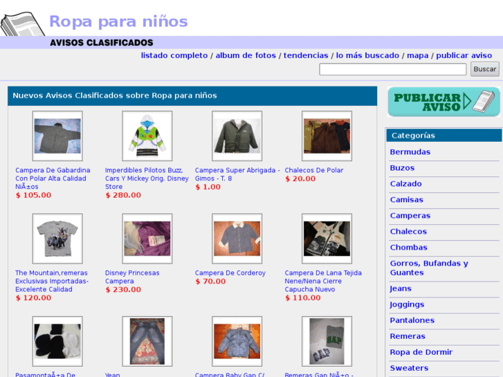 www.ropaparaninios.com.ar