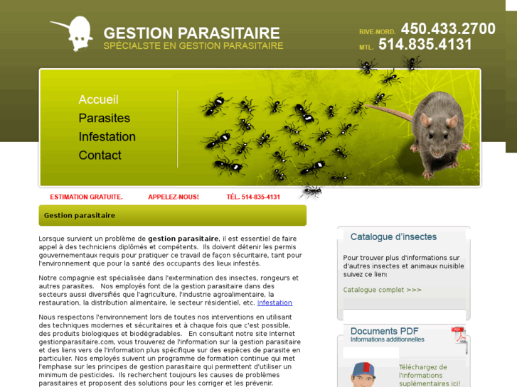 www.gestionparasitaire.net