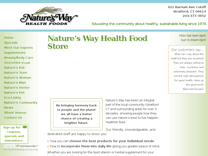 www.natureswayhealthfoods.com