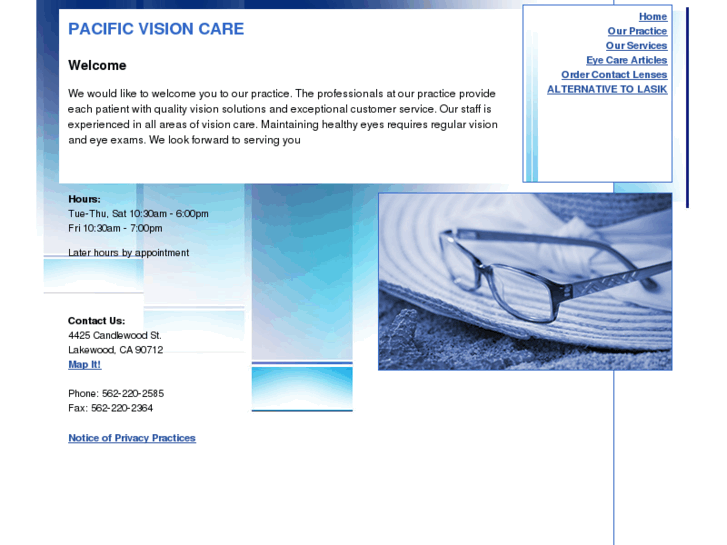 www.pacificvisioncare.net