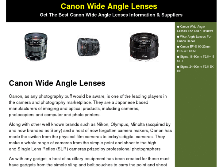 www.canonwideanglelenses.net