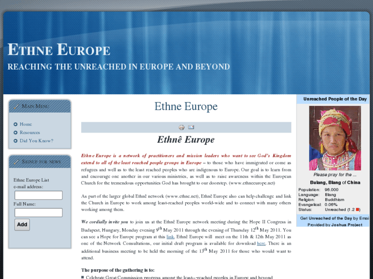 www.ethneeurope.net