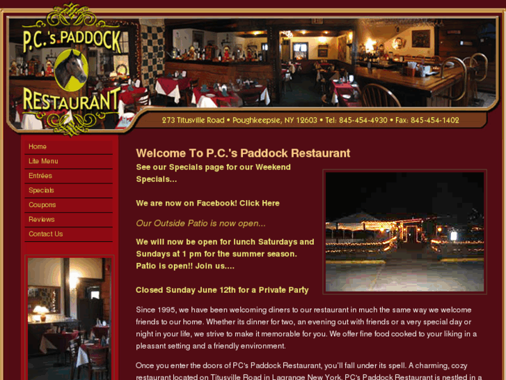 www.pcspaddockrestaurant.com