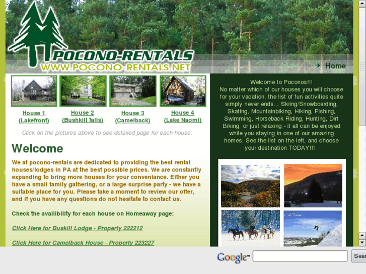 www.pocono-rentals.net