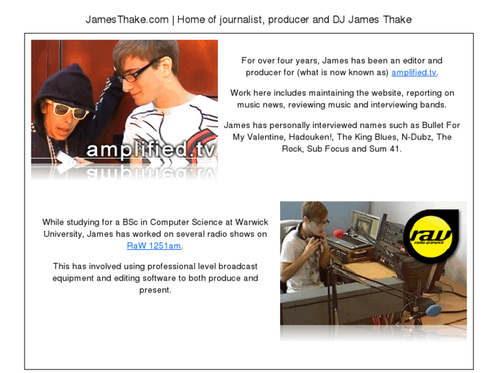 www.jamesthake.com