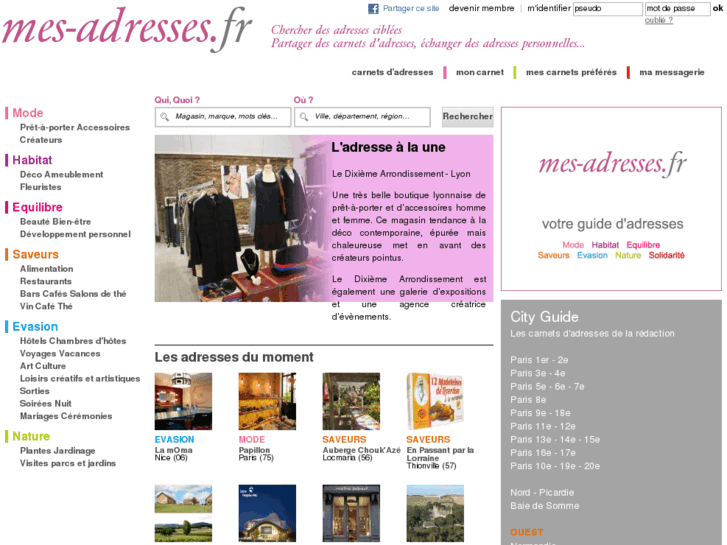 www.mes-adresses.fr