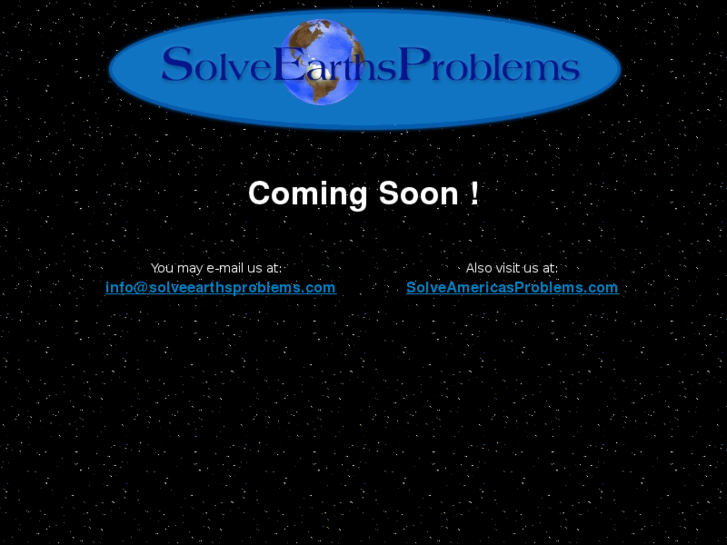 www.solveearthsproblems.com