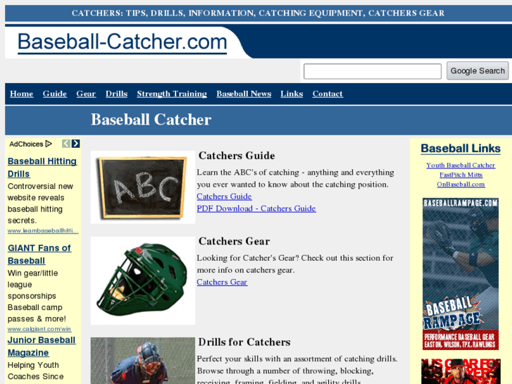 www.baseball-catcher.com