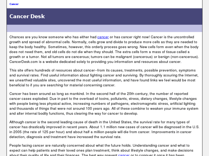 www.cancerdesk.com