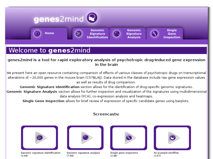 www.genes2mind.org