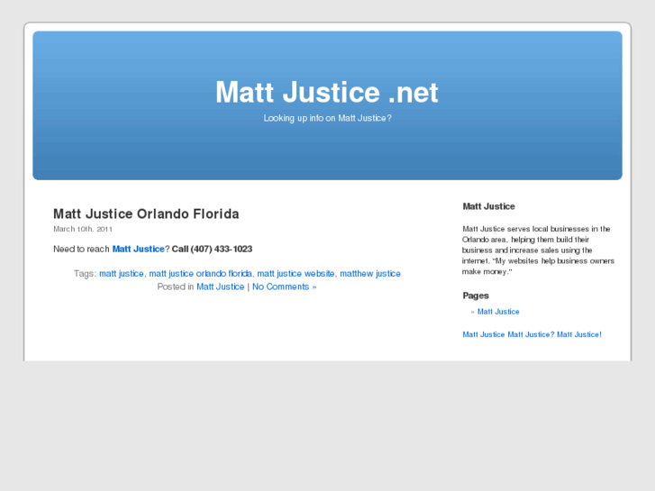 www.mattjustice.net