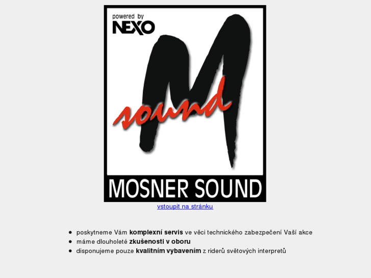 www.mosnersound.cz