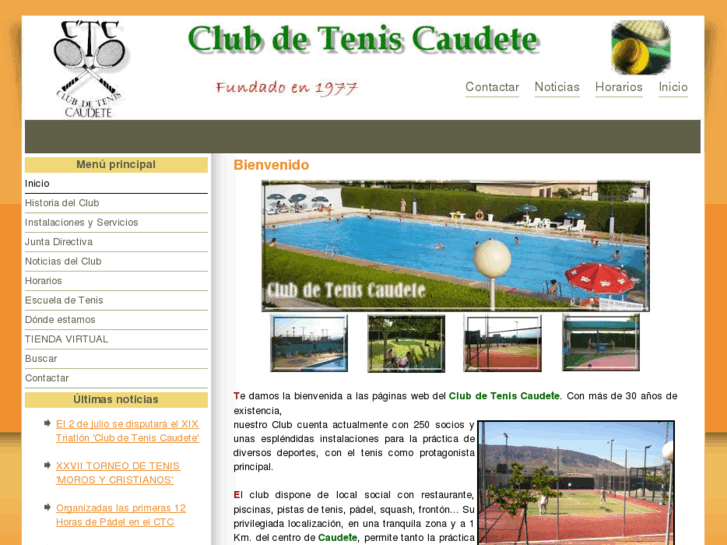 www.clubdeteniscaudete.com