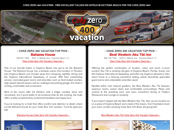 www.cokezero400vacation.com