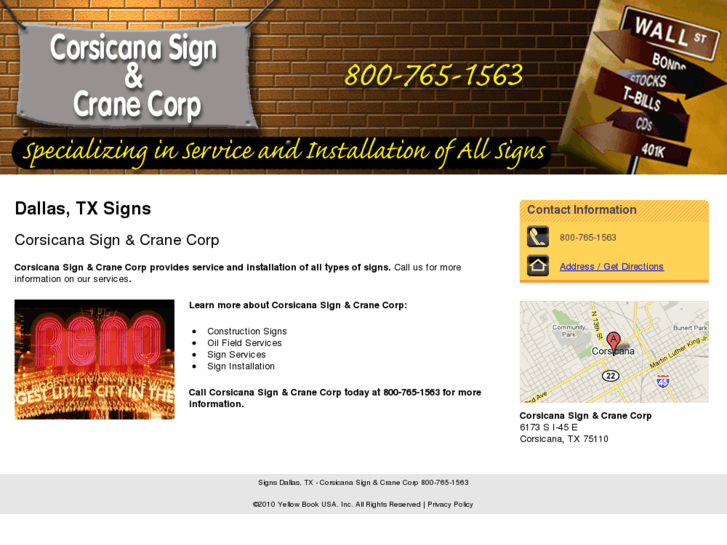 www.corsicanasignandcrane.com