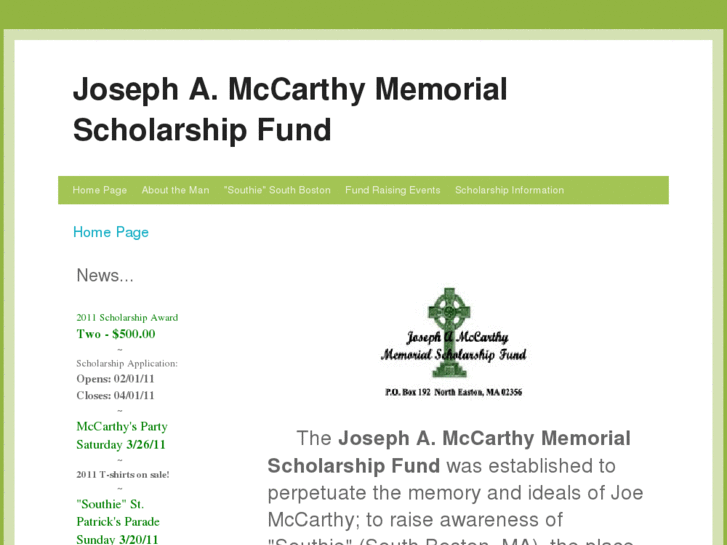 www.josephamccarthyscholarship.com