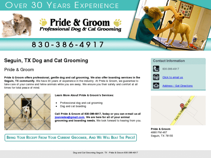 www.prideandgroomkennels.com