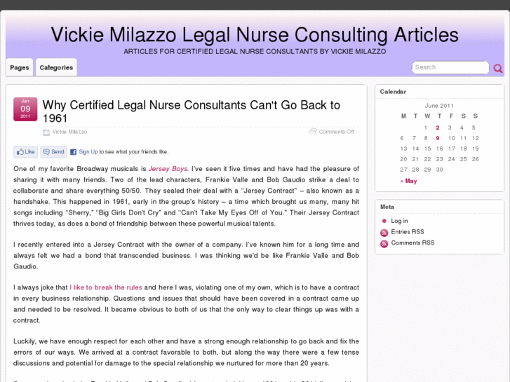 www.vickie-milazzo-legal-nurse-consulting-articles.com