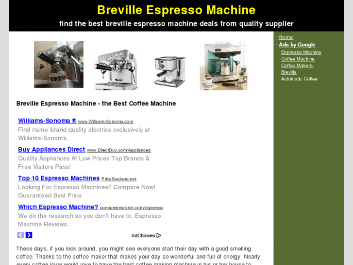 www.brevilleespressomachine.net