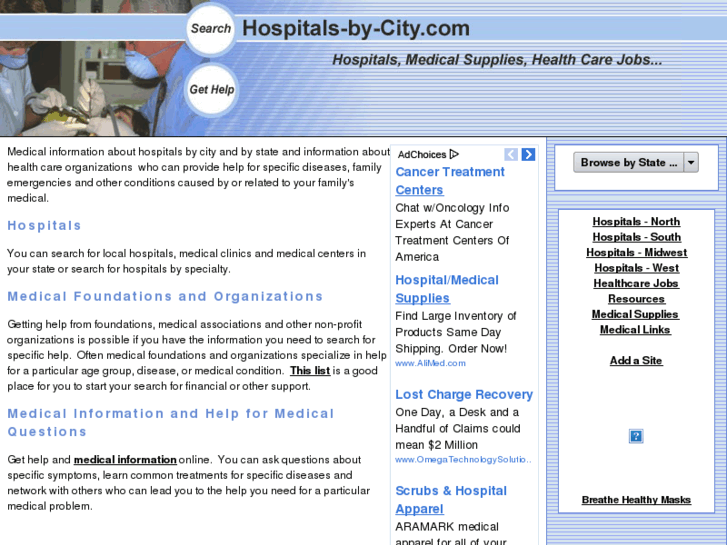 www.hospitals-by-city.com