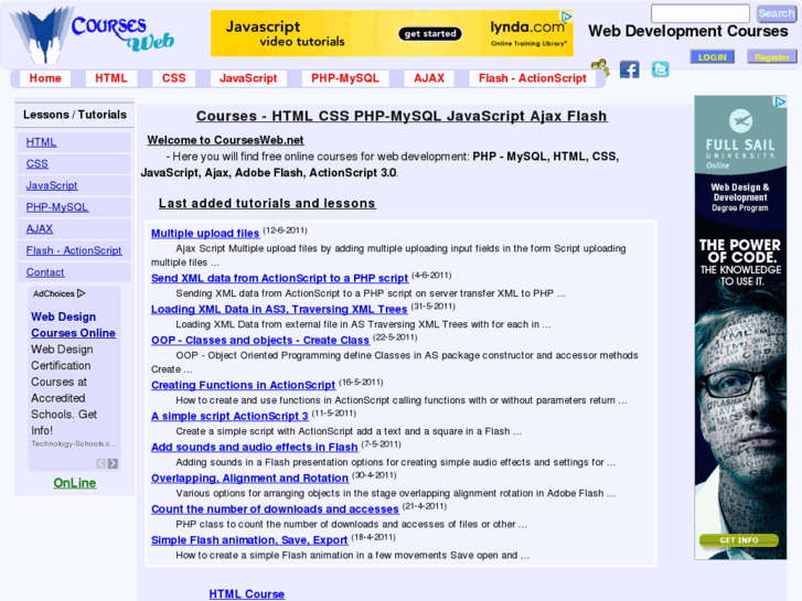 www.coursesweb.net