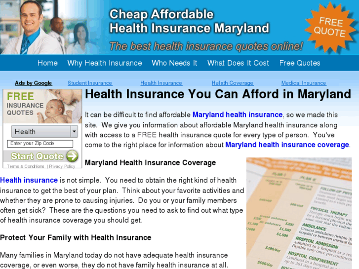 www.marylandcheapaffordablehealthinsurance.com