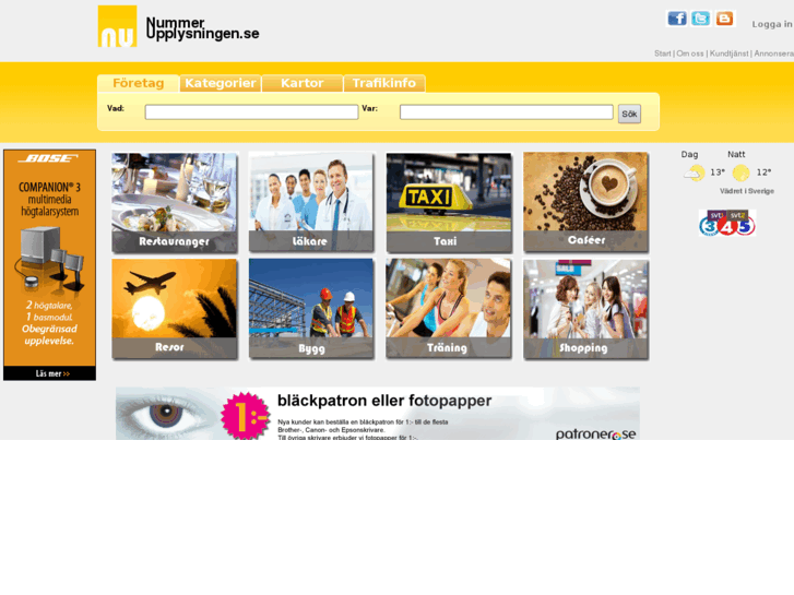 www.nummerupplysningen.se