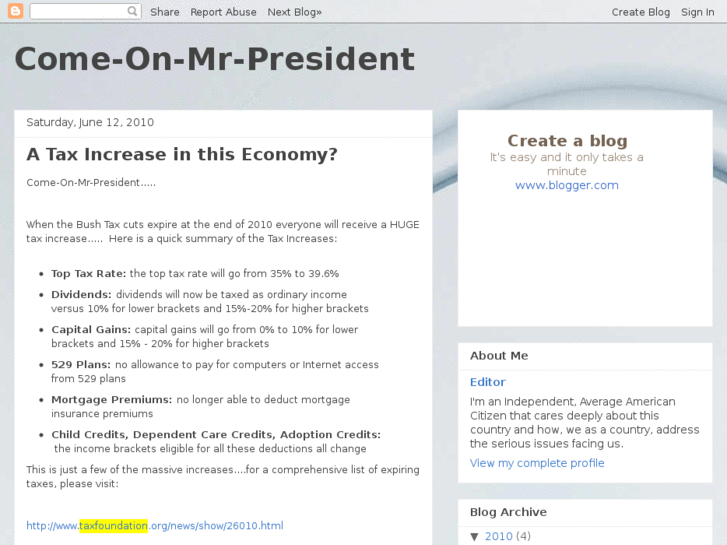 www.comeonmrpresident.com