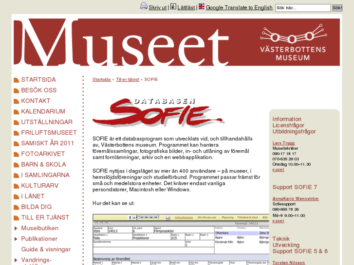 www.databasensofie.se